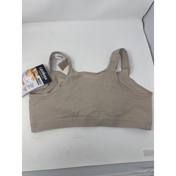 Brand New Leonisa Women's Size 38B Firm Compression Light Brown Bra - Picture 8 of 9